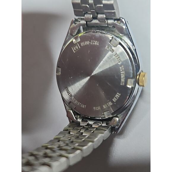 Vintage Lorus V827 Ladies President Style Fluted Bezel Day Date NOS New Battery - Picture 5 of 11